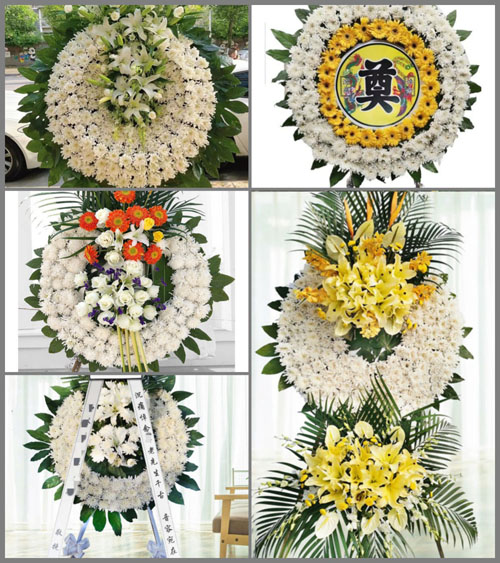 山西晋城泽州县犁川镇东岭口村花圈速递